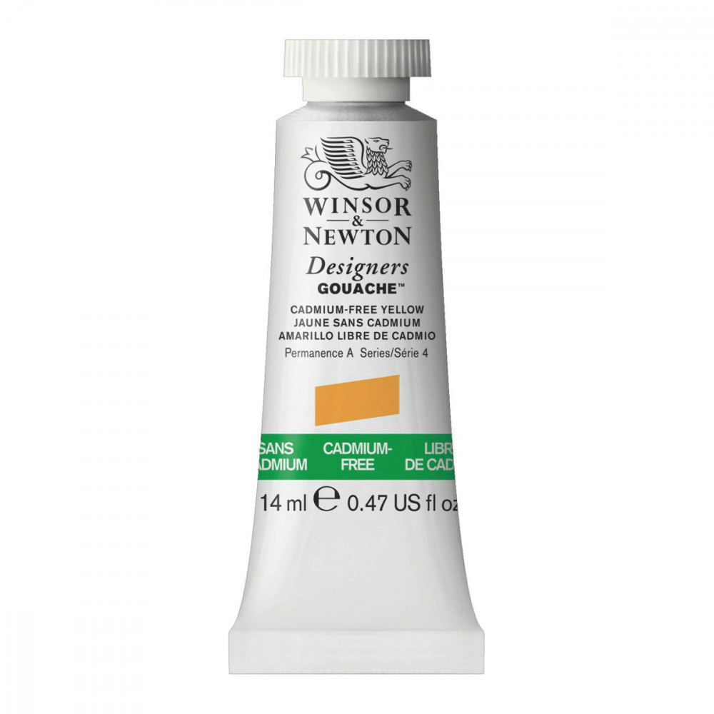 Tinta Guache Winsor & Newton Designers 14ml S4 890 Cadmium Free Yellow